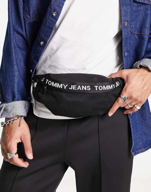 Tommy Jeans essential waist bag in black ASOS