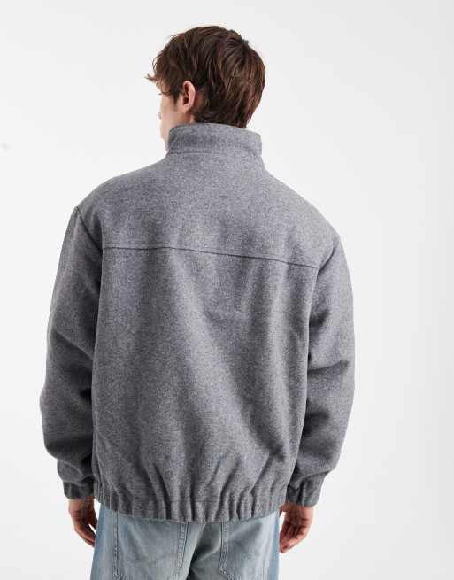 Tommy Jeans essential wool padded jacket in grey, 3 of 5