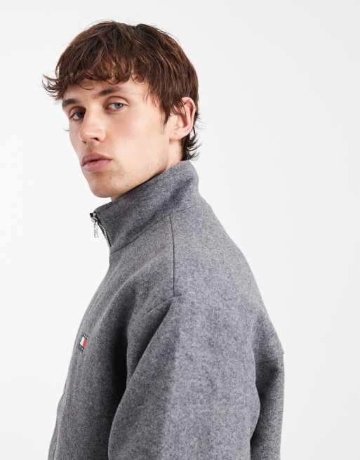 Tommy Jeans essential wool padded jacket in grey, 4 of 5