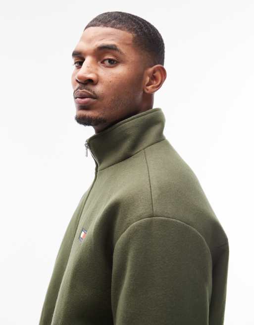 Tommy Jeans – Essential – Zielona wełniana ocieplana kurtka, 4 z 5