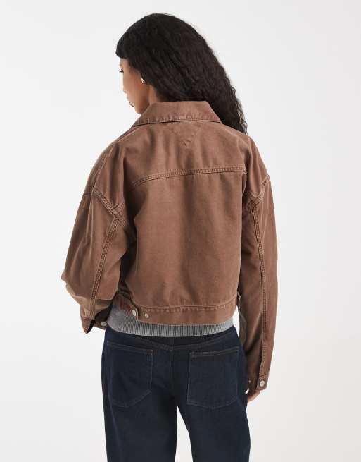 Tommy Jeans - Essentials - Brun trucker-jakke, 4 af 4