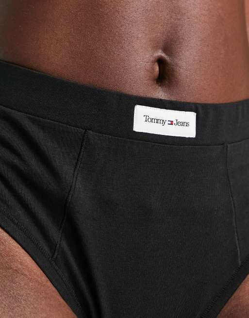 Tommy Hilfiger tanga brief with logo banding in sugar coral