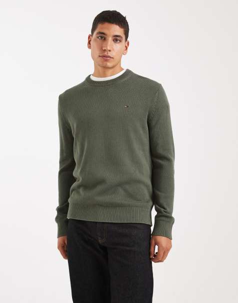 Tommy Jeans - Essentials - Mørkegrøn trøje - view 1