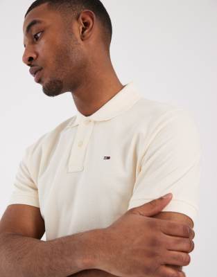 Tommy Jeans Essentials Polo Shirt In Neutral