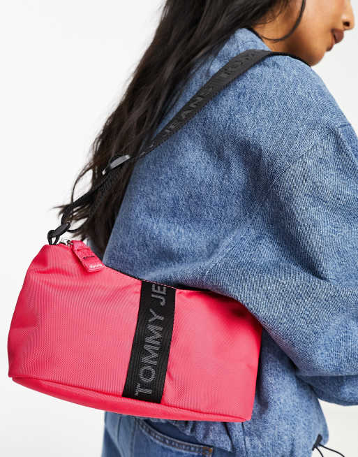 Tommy Jeans – Essentials – Schultertasche in Rosé-Rosa