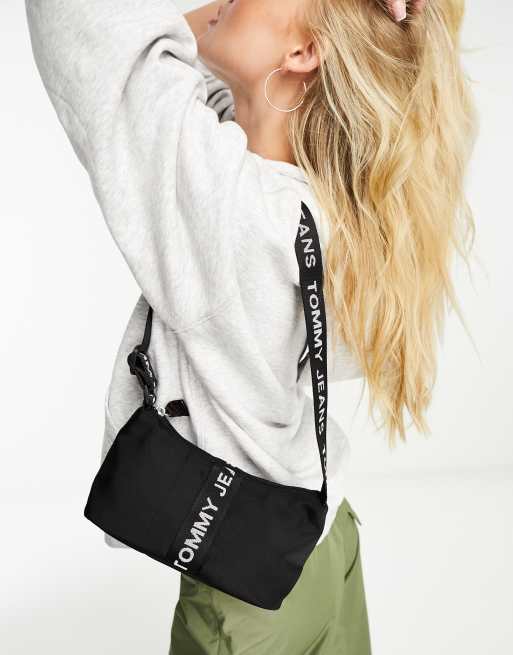 Tommy Jeans – Essentials – Schultertasche in Schwarz