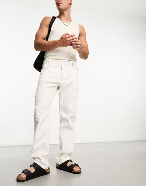 Tommy Jeans - Ethan - Broek van corduroy in wit