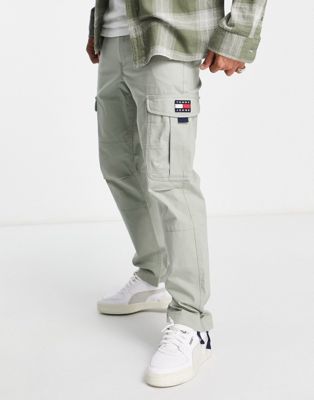 Tommy Jeans ethan cargo pant in light khaki