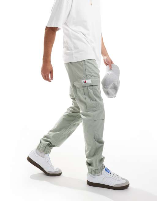 Tommy Jeans Ethan cargo pants in gray