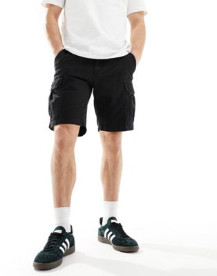 Ethan cargo shorts in black