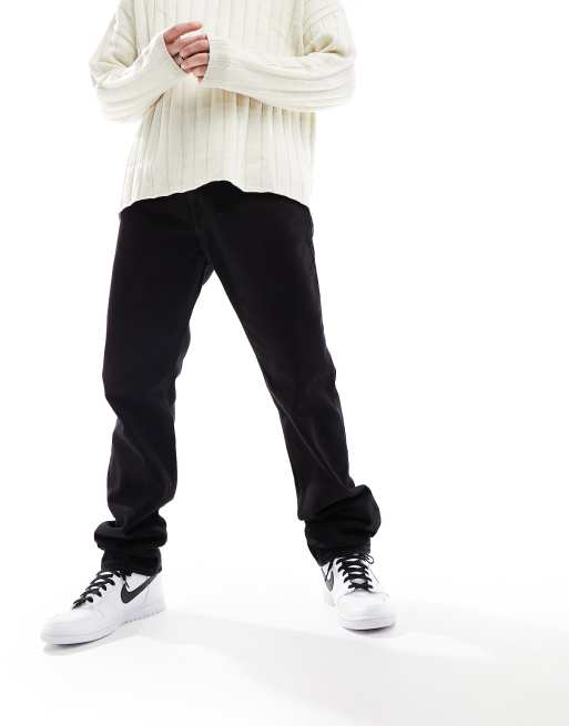 Tommy Jeans – Ethan – Locker geschnittene Jeans mit geradem Schnitt in Schwarz