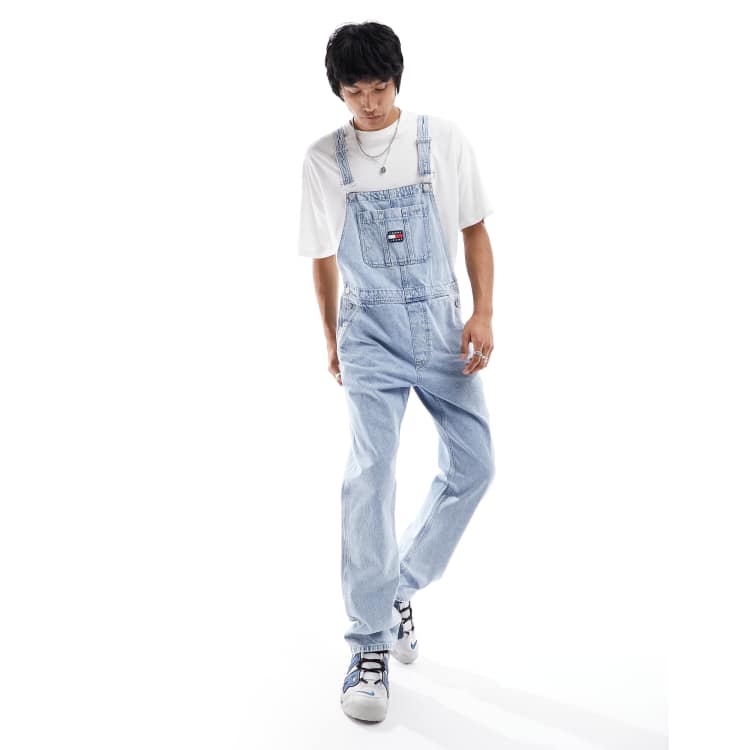 Mens light best sale wash overalls