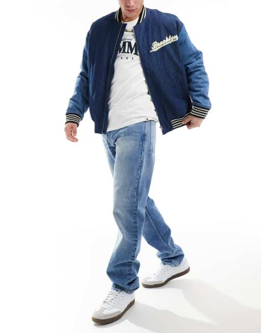Tommy Jeans Ethan relaxed straight jeans in mid wash 