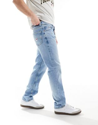 Tommy Jeans Ethan relaxed straight leg jeans in light wash