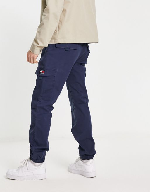 Tommy Jeans ETHAN - Cargo trousers - twilight navy/dark blue 