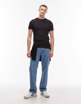 Tommy Jeans Extra Slim 2 Pack T-shirts In Black