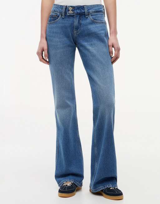 Tommy Jeans Faded low rise bootcut jeans in blue, 2 of 6