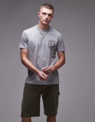 Tommy Jeans Fairground Back Print T-shirt In Gray