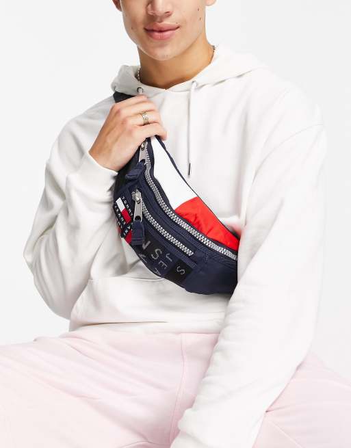 Tommy jeans logo tape best sale bum bag