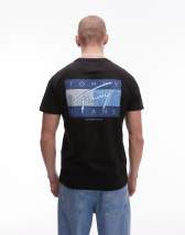 【 JEANS】80s graphic back print t-shirt in black Tommy Jeans 80s Graphic Backprint T-shirt In Black | ModeSens