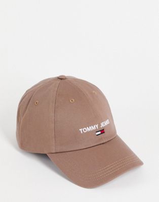 Tommy Jeans flag cap in brown