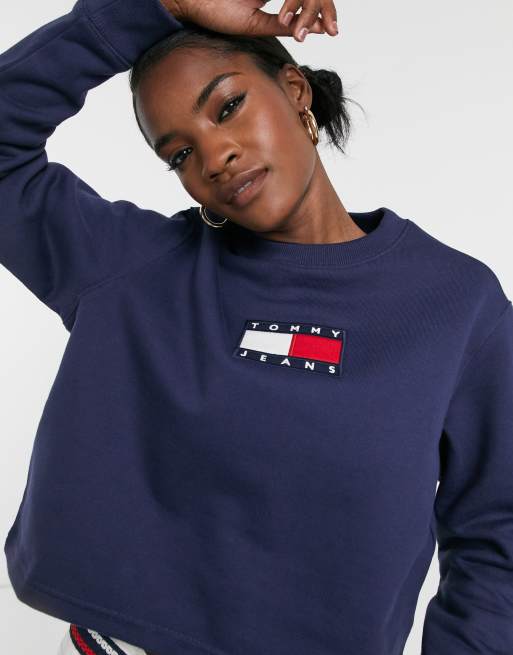 Blue tommy store jeans jumper