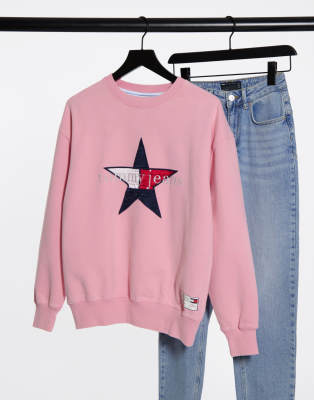 tommy jeans sweater pink