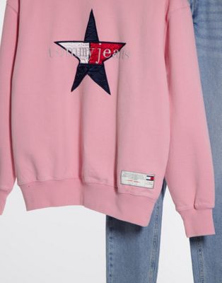 tommy jeans sweater pink
