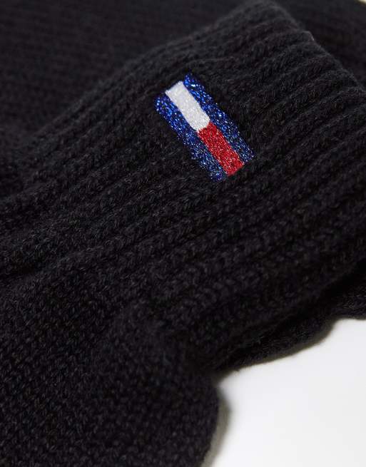 Tommy Jeans flag gloves in black, 2 of 4