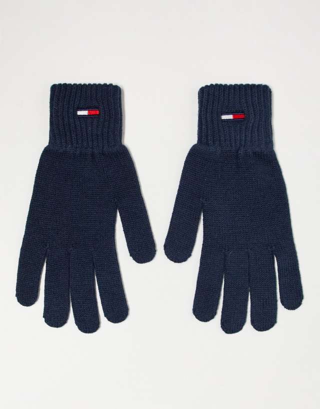 Tommy Jeans flag gloves in blue