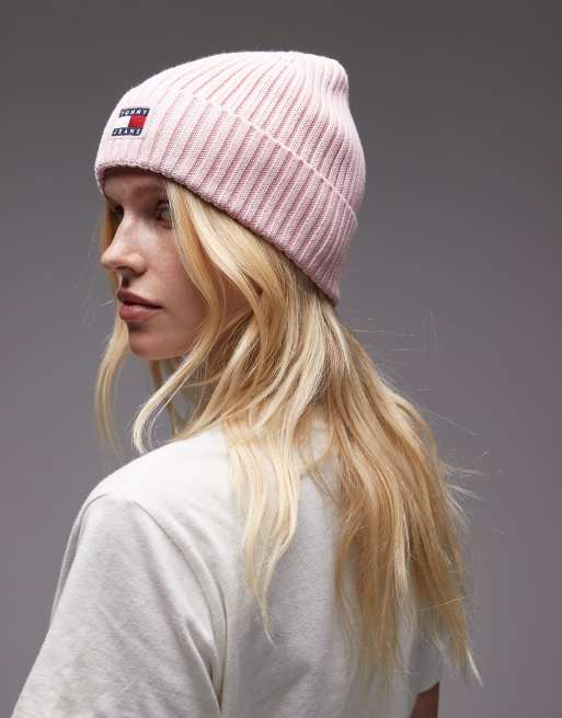 BOSS Women’s Iconic Flag Knit Beanie Hat – Stylish & Warm Winter Hat