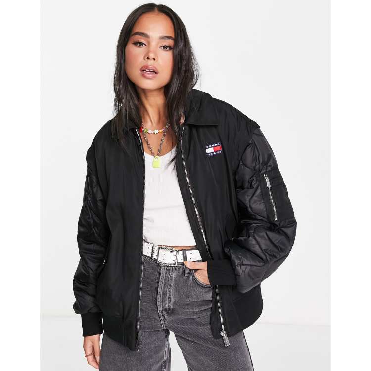 Tommy jeans bomber jacket with store back logo