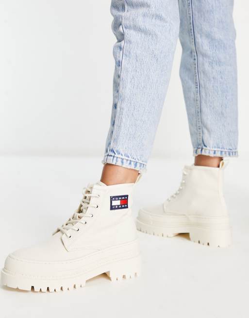 tommy lace up boots