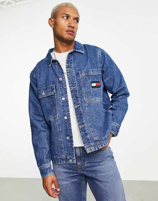 Denim Shirt-Jacket in Taitley Wash