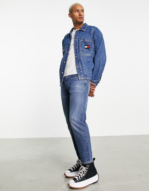 Tommy jeans cheap logo denim jacket