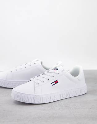 tommy jeans flag logo flatform sneaker