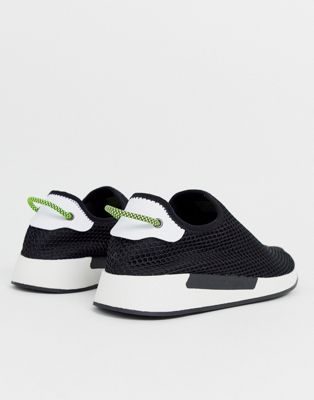 tommy jeans flag logo mesh sock trainers in black