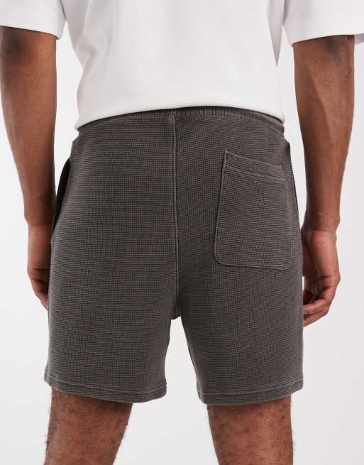 Tommy Jeans flag logo shorts in washed black, 4 of 5