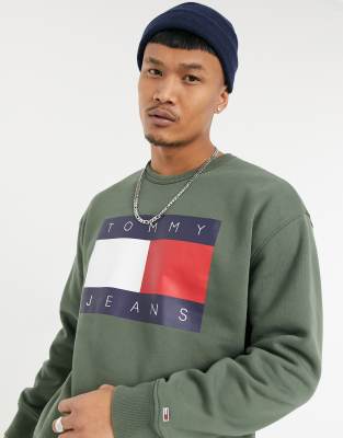 tommy jeans sweatshirt green