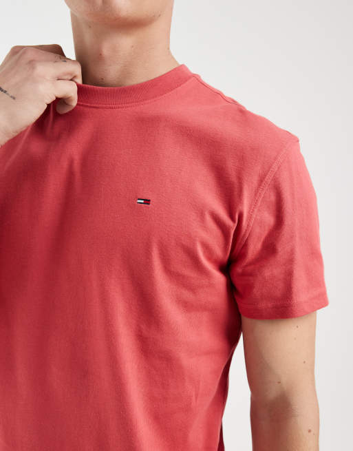 Tommy Jeans flag logo t-shirt in red, 4 of 5
