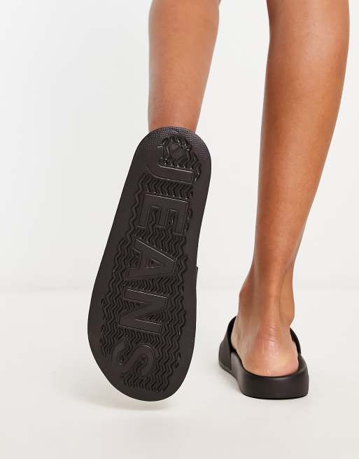 サンダル  Jeans Flag Pool Slide Tommy Jeans flag pool slides in black | ASOS