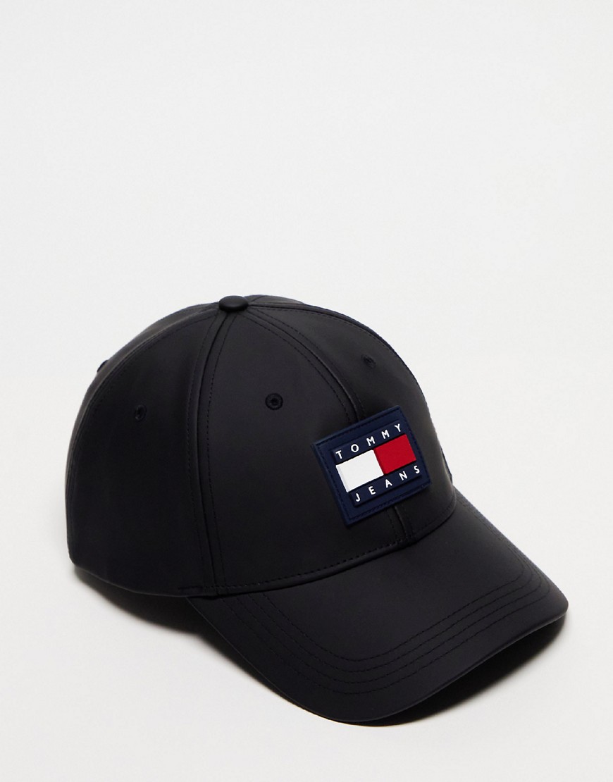Tommy Jeans flag urban cap in black