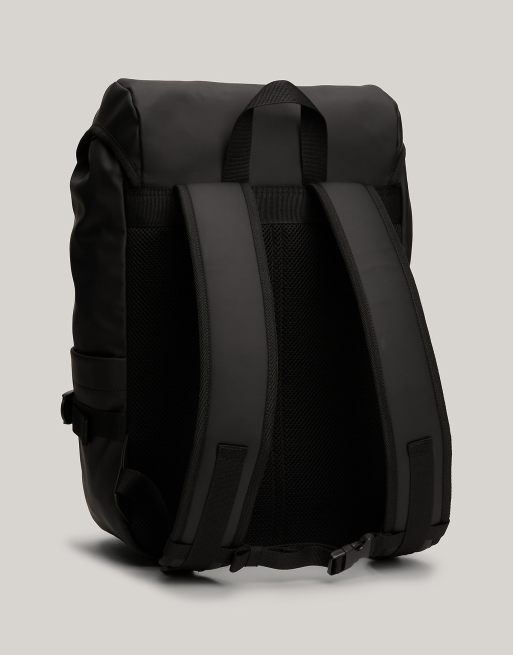 Tommy Jeans Flap Backpack in Black ASOS