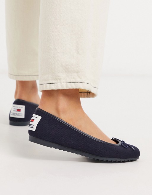 Tommy Jeans flat ballerinas in navy
