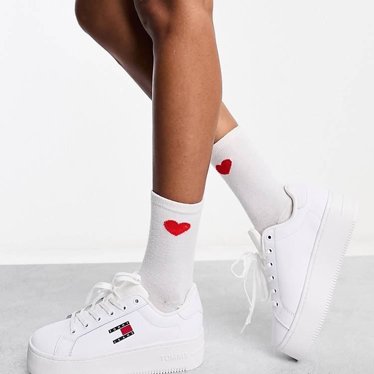 buy tommy hilfiger stripped sanitizer holder | VolcanmtShops | Tommy Jeans  flatform essential sneakers in white
