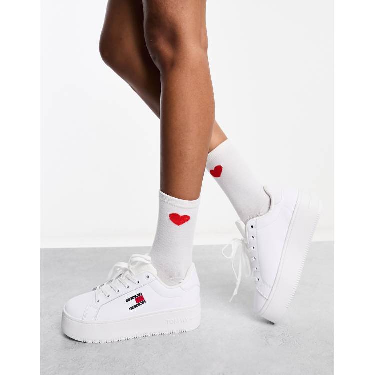 buy tommy hilfiger stripped sanitizer holder | VolcanmtShops | Tommy Jeans  flatform essential sneakers in white