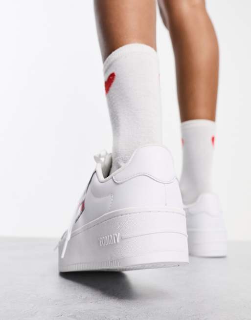 Tommy Jeans canvas logo flatform trainers, ASOS