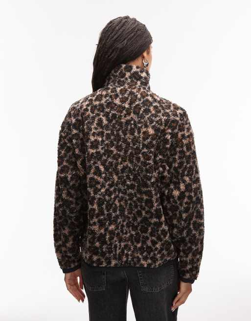 Tommy Jeans - Fleece med mærke og leopardprint, 4 af 4