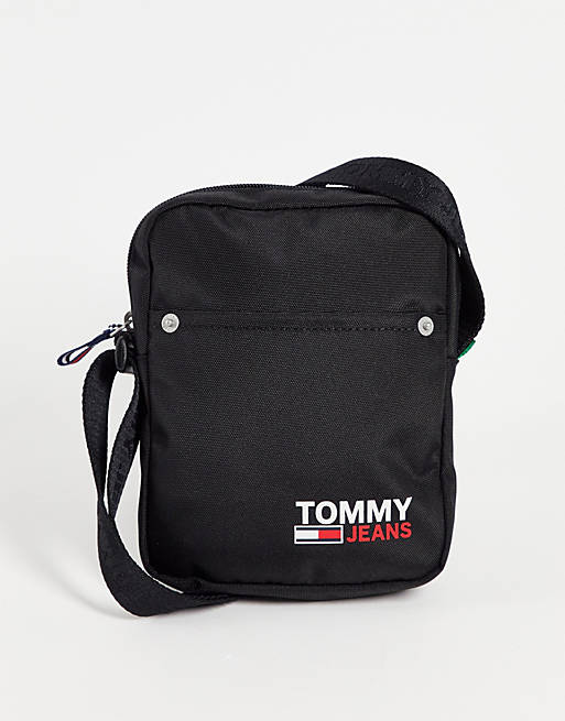 Tommy Jeans flight bag with small logo in black