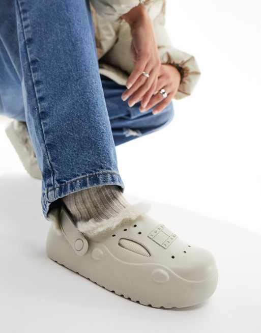 Tommy Jeans – Freedom – Mules in Steinbeige